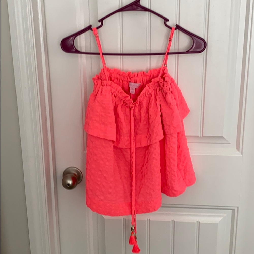 Coral pink tank top